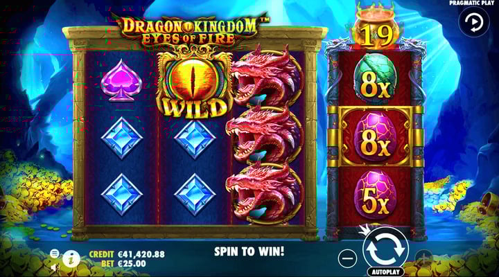 Dragon Kingdom Eyes of Fire slot screenshot